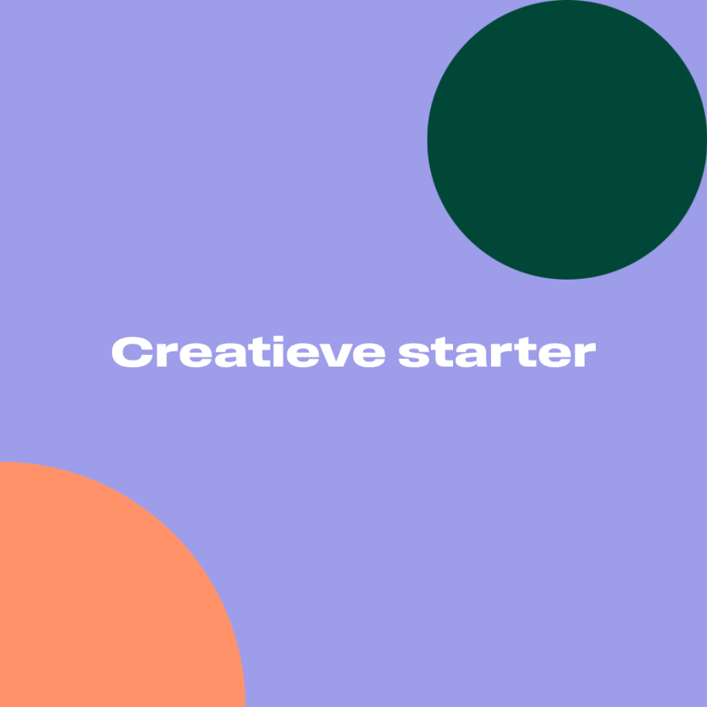 Masterclass ‘Creatieve starter’